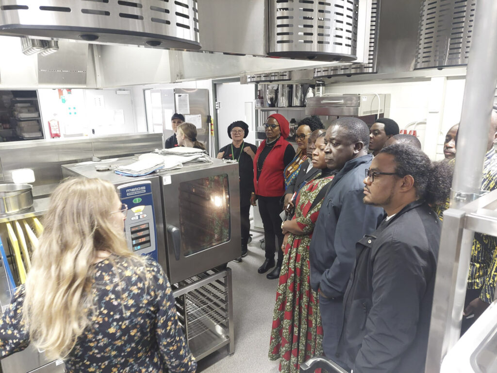 At Vocational College Luovi, we visited various learning environments, such as the teaching kitchen.