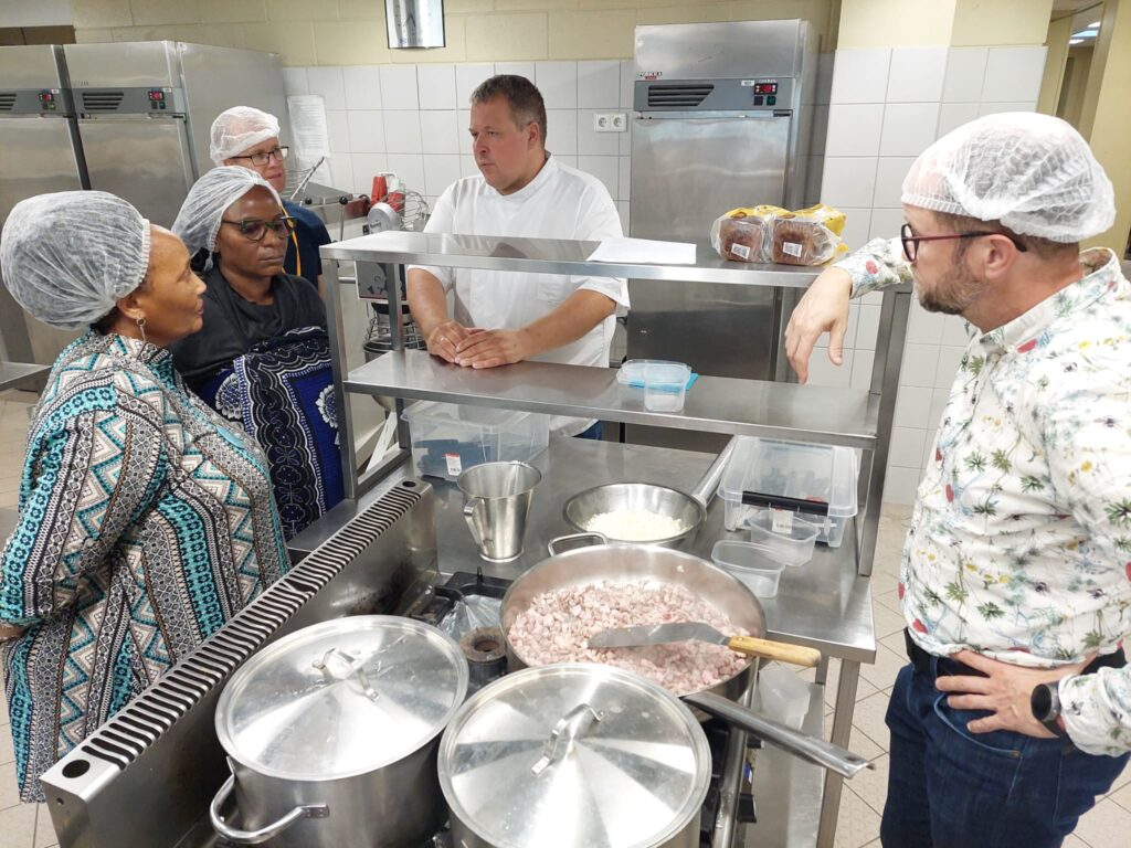 First day ended with a dinner where the project team cooked the food together with the assistance of culinary arts students and teacher Risto Laanet.